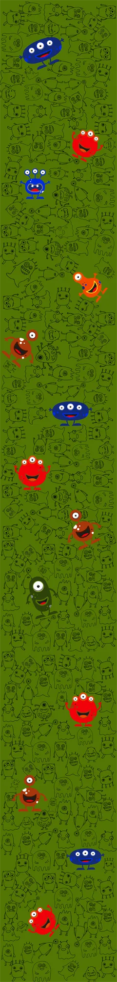 Goofy Monsters — ColorPlay turf pattern