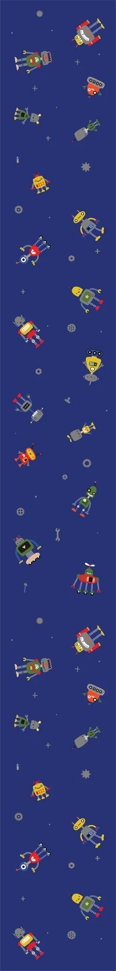 Happy Bots (Dark Blue) — ColorPlay turf pattern