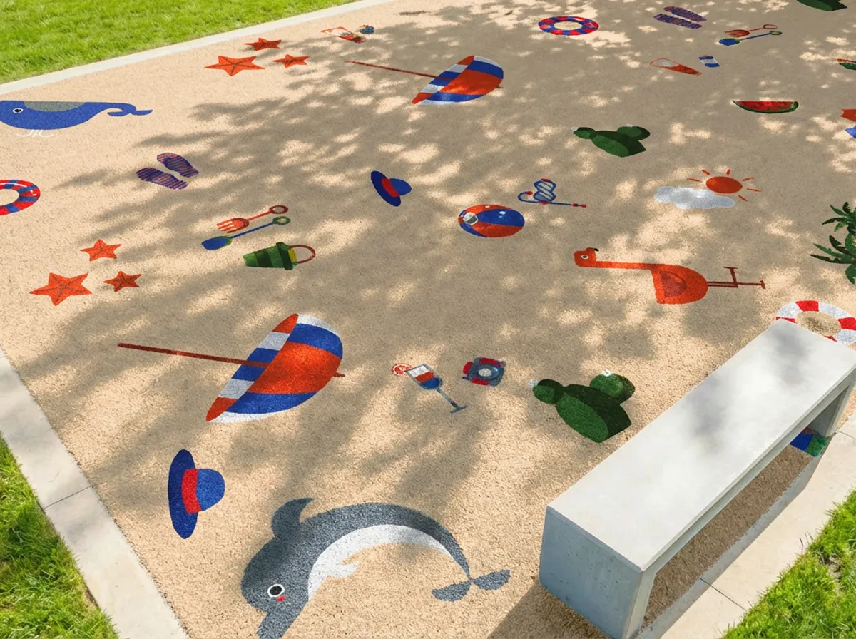 Hello Summer — installed in a play area