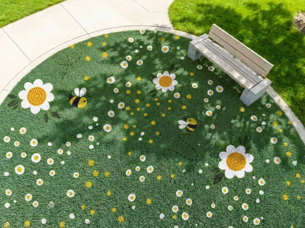 Honey Bloom — installed in a play area