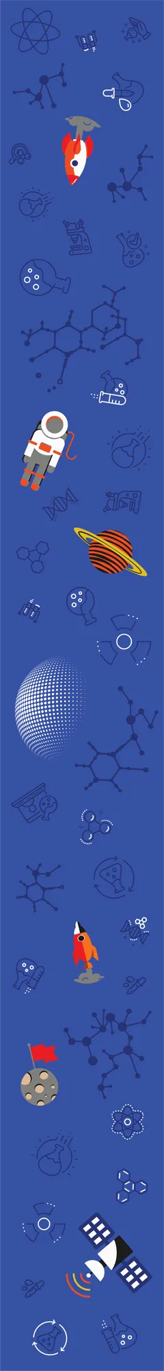 Little Scientists: Space — ColorPlay turf pattern