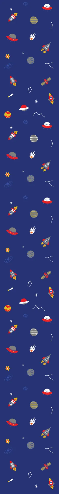 Rocket Friends (Dark Blue) — ColorPlay turf pattern