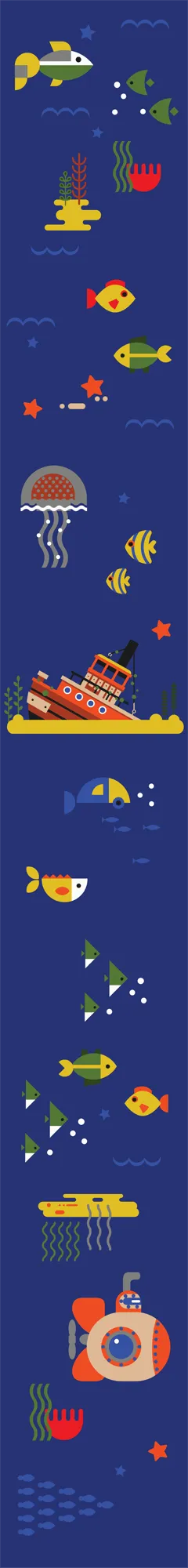 Under the Sea I — ColorPlay turf pattern
