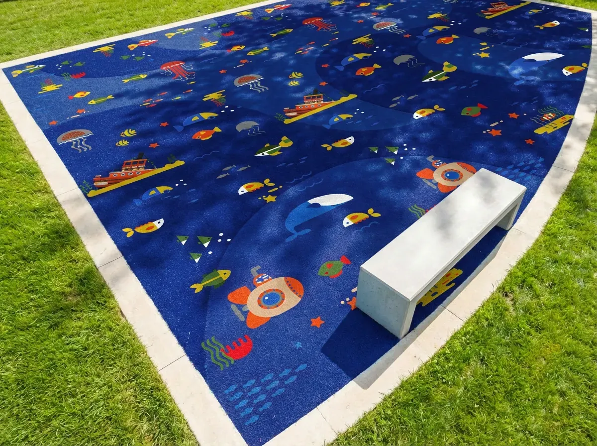 ColorPlay Under the Sea pattern installed in a playground